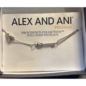 ALEX & ANI Sterling Silver 925 Key Pendant Necklace Providence Collection